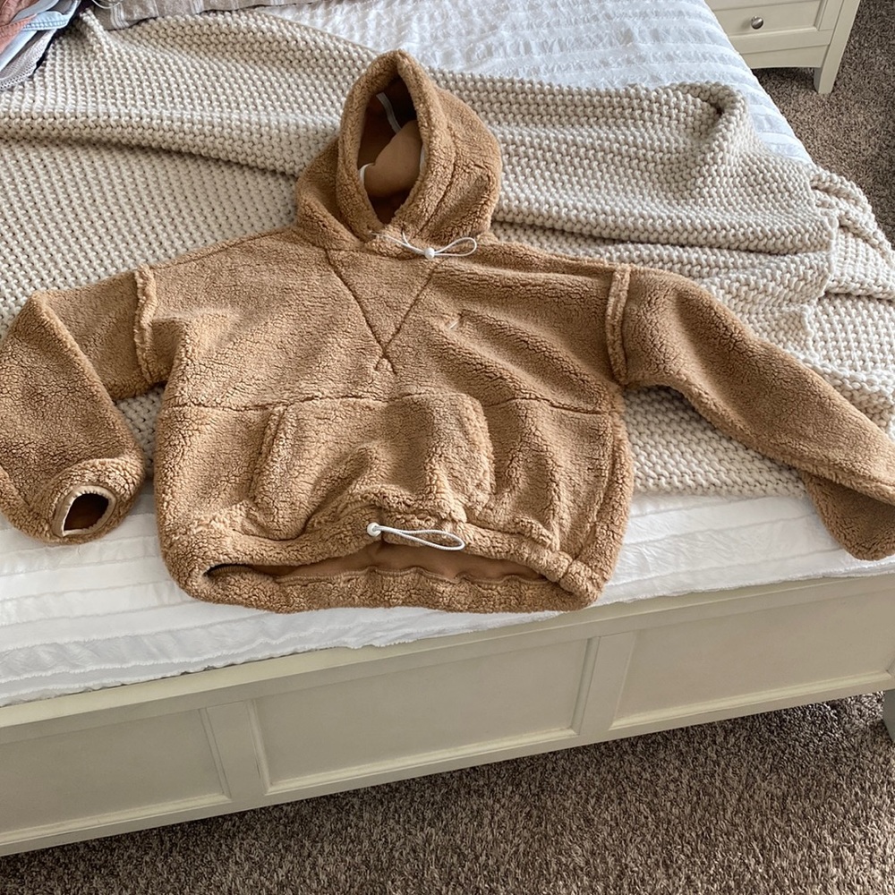 Nautical fleece teddy hoodie